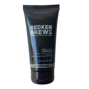 Redken Brews Stand Tough Extreme Gel 5 fl oz Barber Essentials Maximum Control